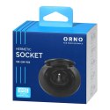 Hermetyczne gniazdo elektryczne okrągłe, IP55, 1x2P+Z(French), czarne