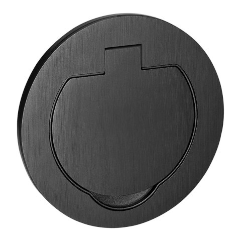 Hermetyczne gniazdo elektryczne okrągłe, IP55, 1x2P+Z(French), czarne Hermetyczne gniazdo elektryczne okrągłe, IP55, 1x2P+Z(French), czarne