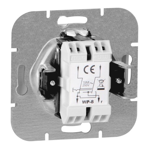 Łącznik krzyżowy p/t Onyx, 10A, 250V, WP-8O, biały Łącznik krzyżowy p/t Onyx, 10A, 250V, WP-8O, biały
