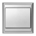 Łącznik p/t jednobiegunowy Luna, 10A, 250V, WP-1L, srebrny Łącznik p/t jednobiegunowy Luna, 10A, 250V, WP-1L, srebrny