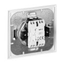 Łącznik p/t jednobiegunowy Luna, 10A, 250V, WP-1L, srebrny Łącznik p/t jednobiegunowy Luna, 10A, 250V, WP-1L, srebrny