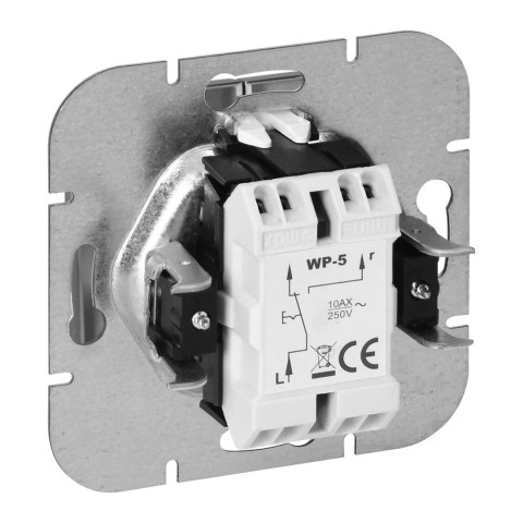 Łącznik p/t schodowy Pearl, 10A, 250V, WP-5P, biały Łącznik p/t schodowy Pearl, 10A, 250V, WP-5P, biały