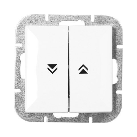 Łącznik roletowy p/t Pearl, 10A, 250V, WP-10P, biały Łącznik roletowy p/t Pearl, 10A, 250V, WP-10P, biały