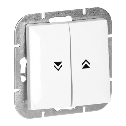 Łącznik roletowy p/t Pearl, 10A, 250V, WP-10P, biały Łącznik roletowy p/t Pearl, 10A, 250V, WP-10P, biały
