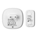 PELA AC, dzwonek bezprzewodowy sieciowy, learning system, 60 dźwięków, LED RGB, 300m, biały PELA AC, dzwonek bezprzewodowy sieciowy, learning system, 60 dźwięków, LED RGB, 300m, biały