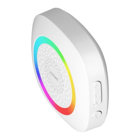 PELA DC, dzwonek bezprzewodowy bateryjny, learning system, 60 dźwięków, LED RGB, 300m, biały PELA DC, dzwonek bezprzewodowy bateryjny, learning system, 60 dźwięków, LED RGB, 300m, biały