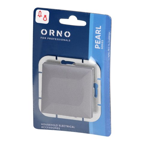 Przycisk dzwonek p/t Pearl, 10A, 250V, WP-6/7P, antracyt Przycisk dzwonek p/t Pearl, 10A, 250V, WP-6/7P, antracyt