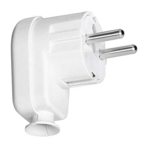 Wtyczka kątowa Uni-Schuko 16A, 230V, biała Wtyczka kątowa Uni-Schuko 16A, 230V, biała
