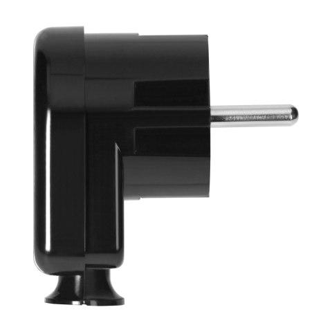 Wtyczka kątowa Uni-Schuko 16A, 230V, czarna Wtyczka kątowa Uni-Schuko 16A, 230V, czarna