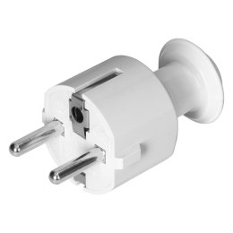 Wtyczka prosta Uni-Schuko 16A, 230V, biała