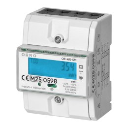 3-fazowy licznik energii elektrycznej, 80A, MID, 4,3 moduły, DIN TH-35mm