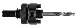 Adapter z wiertłem pilotującym do otwornic bi-metalowych 32-152 mm, Hex
