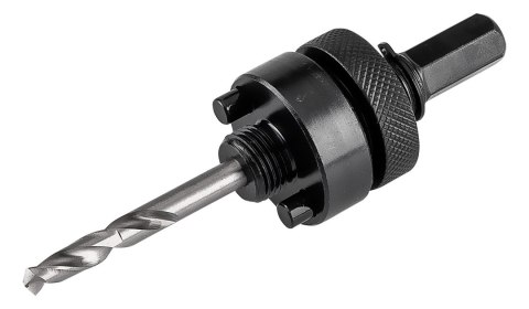 Adapter z wiertłem pilotującym do otwornic bi-metalowych 32-152 mm, Hex Adapter z wiertłem pilotującym do otwornic bi-metalowych 32-152 mm, Hex