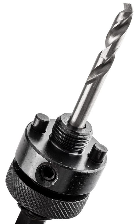 Adapter z wiertłem pilotującym do otwornic bi-metalowych 32-152 mm, Hex Adapter z wiertłem pilotującym do otwornic bi-metalowych 32-152 mm, Hex