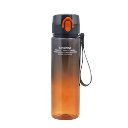 Butelka na wodę, bidon 560ML CASNO OMBRE czarny pomarańczowy BD52