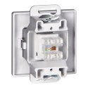 Gniazdo 1xRJ45 Cat5 Pearl, RJ45-5CAT/P1, antracyt