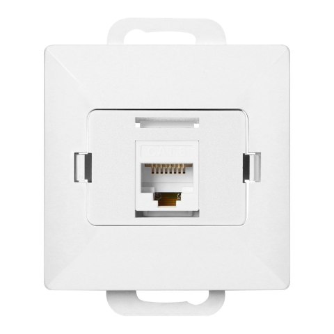 Gniazdo 1xRJ45 Cat5 Pearl, RJ45-5CAT/P1, biały Gniazdo 1xRJ45 Cat5 Pearl, RJ45-5CAT/P1, biały