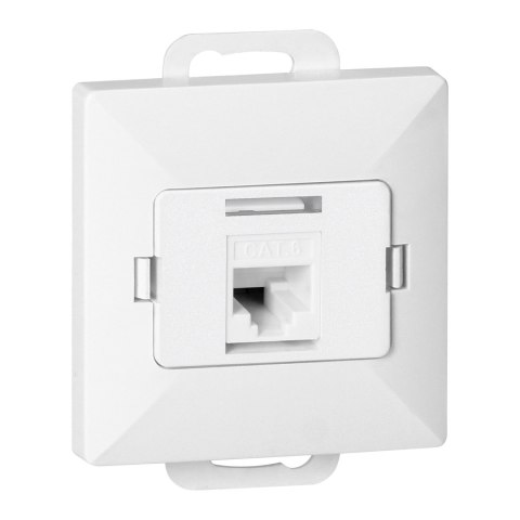 Gniazdo 1xRJ45 Cat5 Pearl, RJ45-5CAT/P1, biały Gniazdo 1xRJ45 Cat5 Pearl, RJ45-5CAT/P1, biały