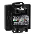 Gniazdo 2xRJ45 Cat5 Pearl, RJ45-5CAT/P2, czarny