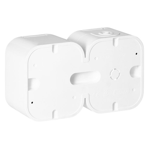 Gniazdo podwójne n/t 2P+Z, Schuko, bryzgoszczelne z klapką B2, IP54, NT-7B2, biały Gniazdo podwójne n/t 2P+Z, Schuko, bryzgoszczelne z klapką B2, IP54, NT-7B2, biały