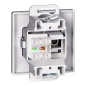 Gniazdo pojed. typu F + Gniazdo 1xRJ45 Cat6 Pearl, TV/F+RJ45/P, antracyt Gniazdo pojed. typu F + Gniazdo 1xRJ45 Cat6 Pearl, TV/F+RJ45/P, antracyt