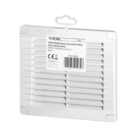 Kratka z zaślepkami 150x150, biała Kratka z zaślepkami 150x150, biała