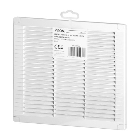 Kratka z zaślepkami 250x250, biała Kratka z zaślepkami 250x250, biała