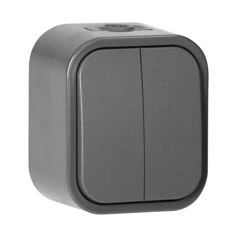 Łącznik n/t świecznikowy B2, 10A, 250V, IP54, WNT-2B2, szary Łącznik n/t świecznikowy B2, 10A, 250V, IP54, WNT-2B2, szary