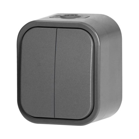 Łącznik n/t świecznikowy B2, 10A, 250V, IP54, WNT-2B2, szary Łącznik n/t świecznikowy B2, 10A, 250V, IP54, WNT-2B2, szary