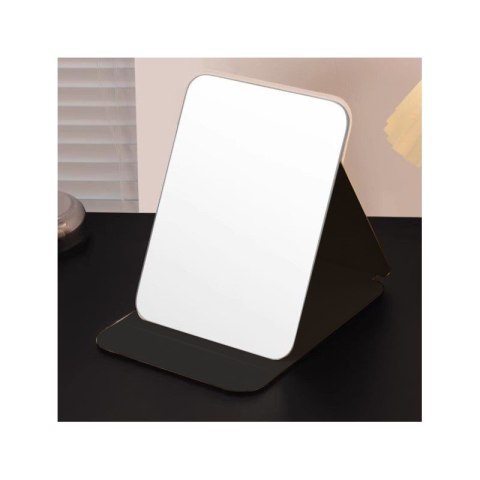 Lusterko kosmetyczne z ekoskóry, otwierane, strojące duże 15 x 20cm L24