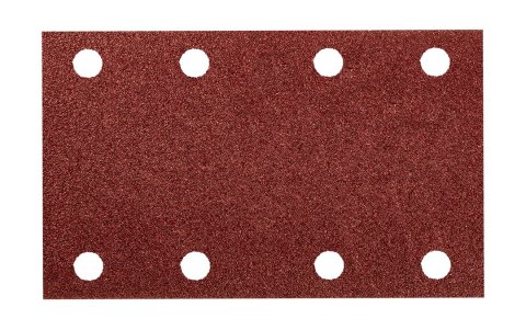 Papiery ścierne na rzep, prostokąt 80 x 130 mm, P80, 5 szt., z 8 otworami do 04-623 Papiery ścierne na rzep, prostokąt 80 x 130 mm, P80, 5 szt., z 8 otworami do 04-623