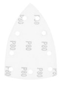 Papiery ścierne na rzep, żelazko 100 x 147 mm, P80, 5 szt., z 9 otworami do 04-623