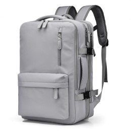 Plecak podróżny, kabinowy do samolotu, wodoodporny z USB, 44x30x16/26cm PL173