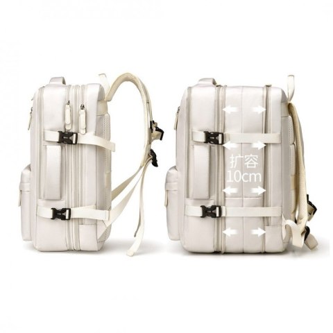 Plecak podróżny, kabinowy do samolotu, wodoodporny z USB, 44x30x16/26cm PL174