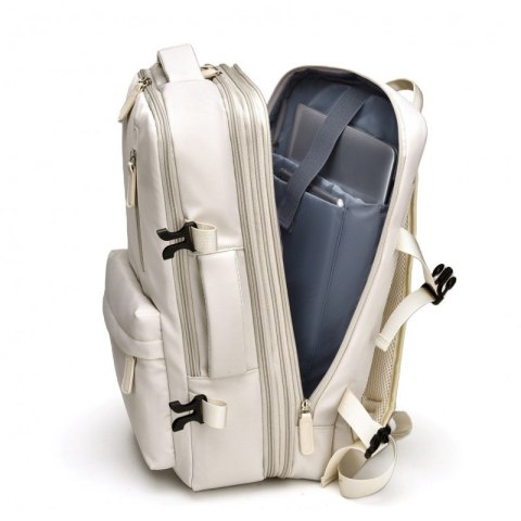 Plecak podróżny, kabinowy do samolotu, wodoodporny z USB, 44x30x16/26cm PL174