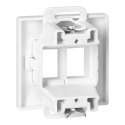 Płytka czołowa + 2xRJ45 Pearl, PC+ARJ45/P2, biały
