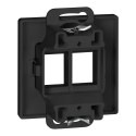 Płytka czołowa + 2xRJ45 Pearl, PC+ARJ45/P2, czarny