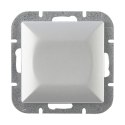 Przycisk dzwonek p/t Pearl, 10A, 250V, WP-6/7P, srebrny