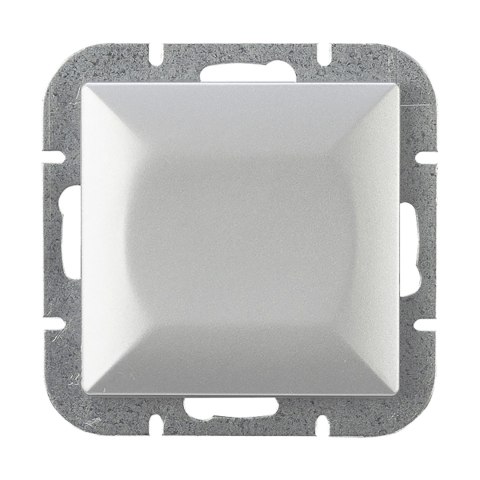 Przycisk dzwonek p/t Pearl, 10A, 250V, WP-6/7P, srebrny Przycisk dzwonek p/t Pearl, 10A, 250V, WP-6/7P, srebrny