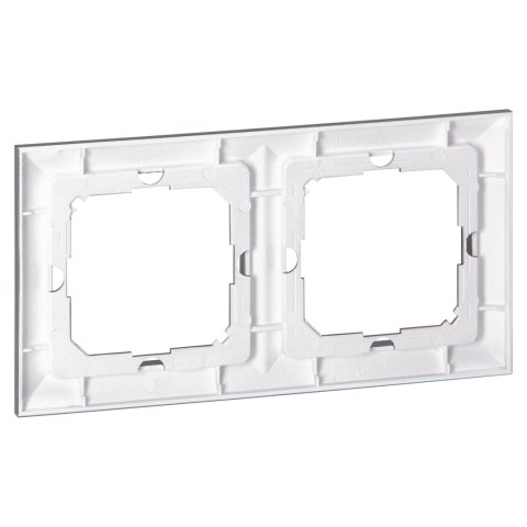 Ramka podwójna Pearl, Ra-2P, antracyt Ramka podwójna Pearl, Ra-2P, antracyt
