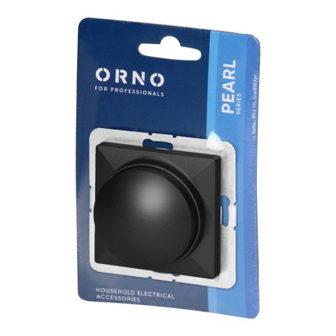 Ściemniacz obrotowy LED Pearl, 230V, 50Hz, Pmin:3W, Pmax:35W, SO-1P/LED, czarny Ściemniacz obrotowy LED Pearl, 230V, 50Hz, Pmin:3W, Pmax:35W, SO-1P/LED, czarny