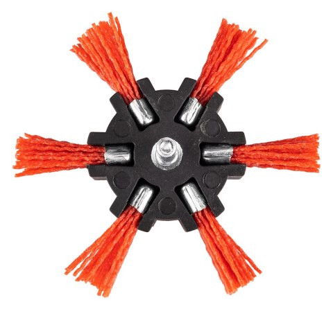Szczotka nylonowa, tarczowa, 100 mm, z trzpieniem 6 mm Szczotka nylonowa, tarczowa, 100 mm, z trzpieniem 6 mm