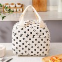 Torba termiczna do przenoszenia żywności LUNCH BOX stokrotki 26x21x18cm PJM45