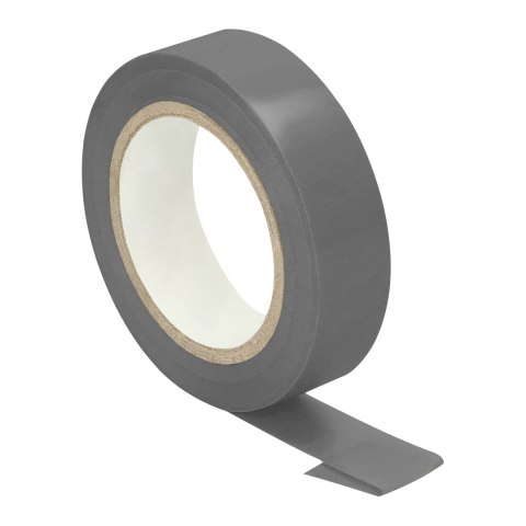 Zestaw 10 taśm izolacyjnych 15mm, szara, uniepalniona, grubość 0,13mm, długość 10m Zestaw 10 taśm izolacyjnych 15mm, szara, uniepalniona, grubość 0,13mm, długość 10m