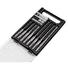 Zestaw wierteł do betonu SDS Plus z podwójną spiralą 5 x 6 x 8 x 10 x 110 mm, 5 x 6 x 8 x 10 x 160 m