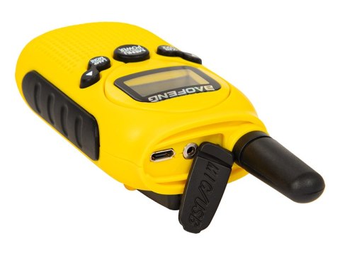 24-934# Radiotelefon pmr bf-t6 2w 2szt żółty baofeng 24-934# Radiotelefon pmr bf-t6 2w 2szt żółty baofeng