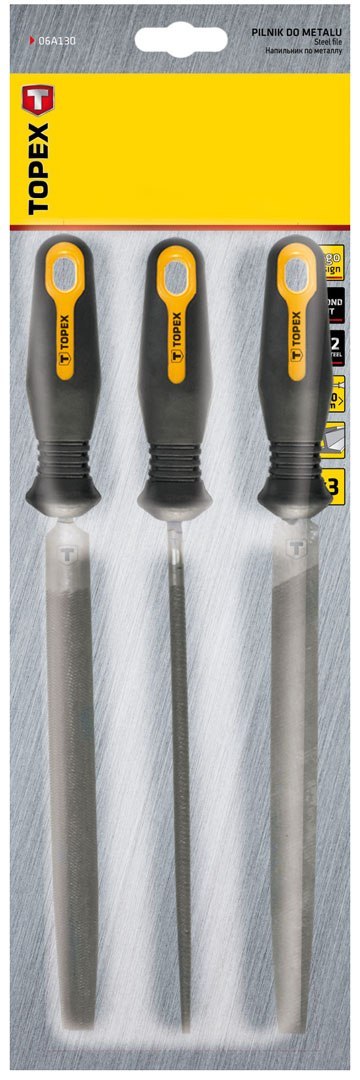 Pilniki do metalu, 200 mm/2, zestaw 3 szt. Pilniki do metalu, 200 mm/2, zestaw 3 szt.