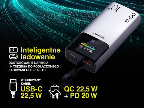 Power bank TRACER Comet 10000mAh screen PD+QC Power bank TRACER Comet 10000mAh screen PD+QC