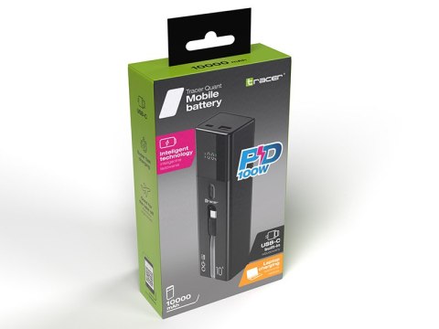 Power bank TRACER Quant 10000mAh 100W PD+QC Power bank TRACER Quant 10000mAh 100W PD+QC