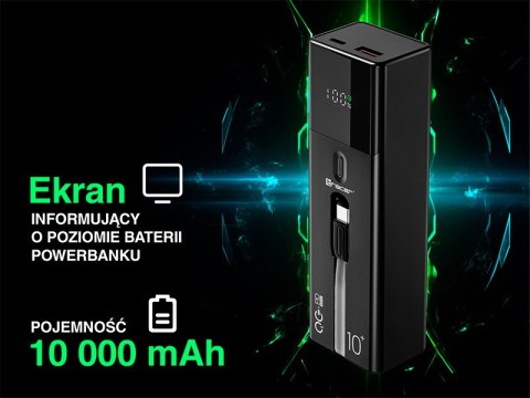 Power bank TRACER Quant 10000mAh 100W PD+QC Power bank TRACER Quant 10000mAh 100W PD+QC